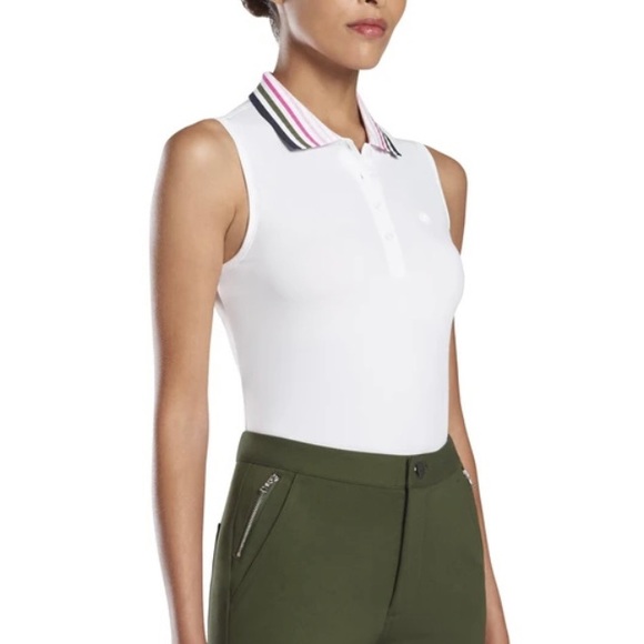 G/FORE Tops - G/Fore Pleated Collar Sleeveless Polo